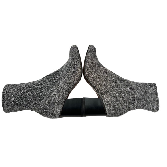 TOPSHOP Silver Mesh Stretch Booties - Picture 3 of 7